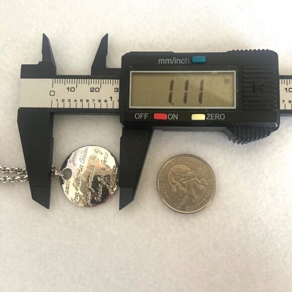 Sterling Silver 925 Engraved Joy Alegria Joie Gioja Rolo Chain Bracelet 7.25" - Picture 16 of 16